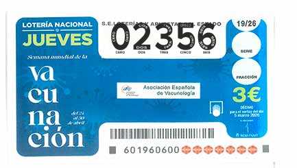 Décimo 02356 del sorteo 19-05/03/2026 Jueves