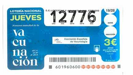 Décimo 12776 del sorteo 19-05/03/2026 Jueves