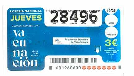 Décimo 28496 del sorteo 19-05/03/2026 Jueves