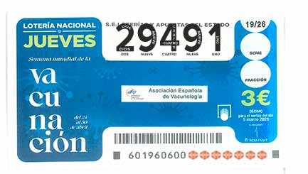 Décimo 29491 del sorteo 19-05/03/2026 Jueves