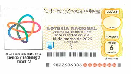 Décimo 39051 del sorteo 22-14/03/2026 Sábado