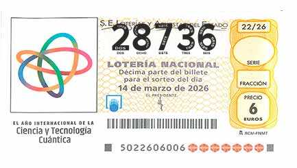 Décimo 28736 del sorteo 22-14/03/2026 Sábado