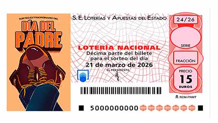 Décimo 14932 del sorteo 24-21/03/2026 Sábado