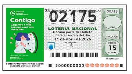 Décimo 02175 del sorteo 30-11/04/2026 Sábado