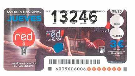 Décimo 13246 del sorteo 35-30/04/2026 Jueves