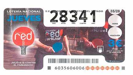 Décimo 28341 del sorteo 35-30/04/2026 Jueves