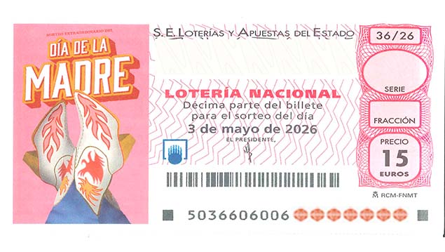 Décimo 25941 del sorteo 36-03/05/2026 Sábado