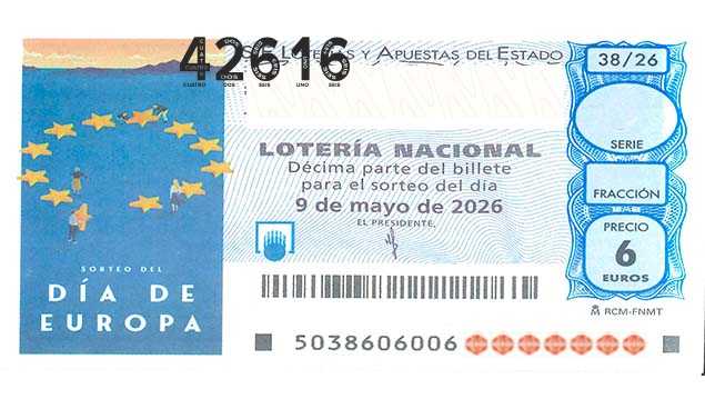 Décimo 42616 del sorteo 38-09/05/2026 Sábado