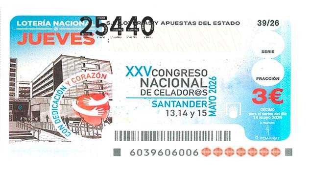 Décimo 25440 del sorteo 39-14/05/2026 Jueves