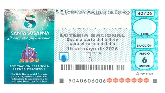 Décimo 01524 del sorteo 40-16/05/2026 Sábado