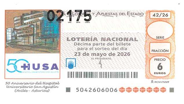 Décimo 02175 del sorteo 42-23/05/2026 Sábado