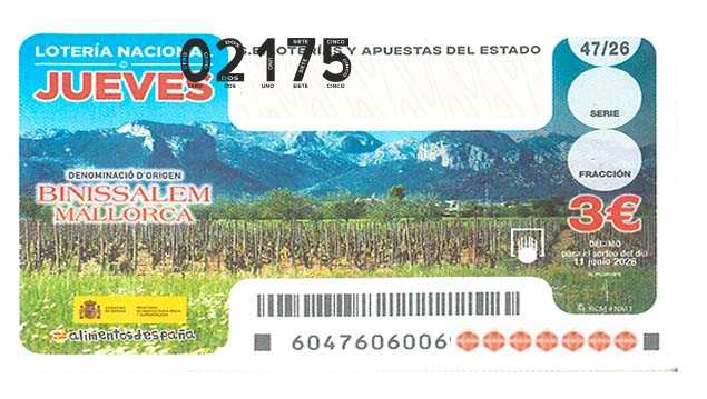 Décimo 02175 del sorteo 47-11/06/2026 Jueves
