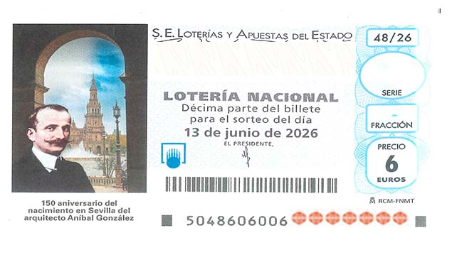 Décimo 86243 del sorteo 48-13/06/2026 Sábado