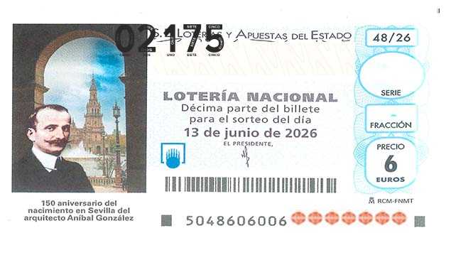 Décimo 02175 del sorteo 48-13/06/2026 Sábado