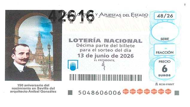 Décimo 42616 del sorteo 48-13/06/2026 Sábado