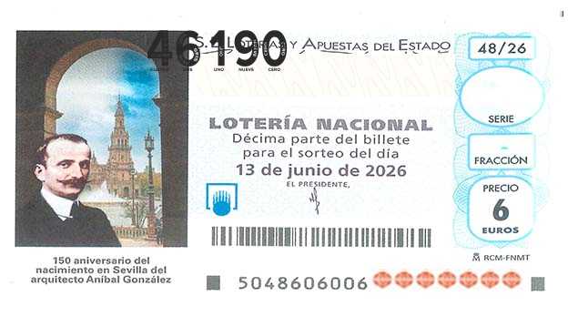 Décimo 46190 del sorteo 48-13/06/2026 Sábado