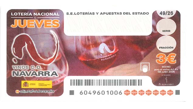 Décimo 57509 del sorteo 49-18/06/2026 Jueves