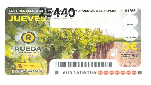 Décimo 25440 del sorteo 51-25/06/2026 Jueves
