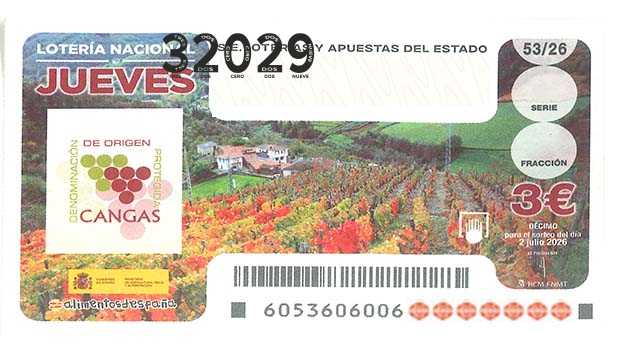 Décimo 32029 del sorteo 53-02/07/2026 Jueves