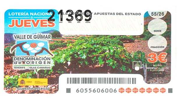 Décimo 21369 del sorteo 55-09/07/2026 Jueves