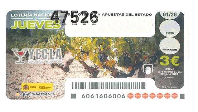 Décimo 47526 del sorteo 61-30/07/2026 Jueves