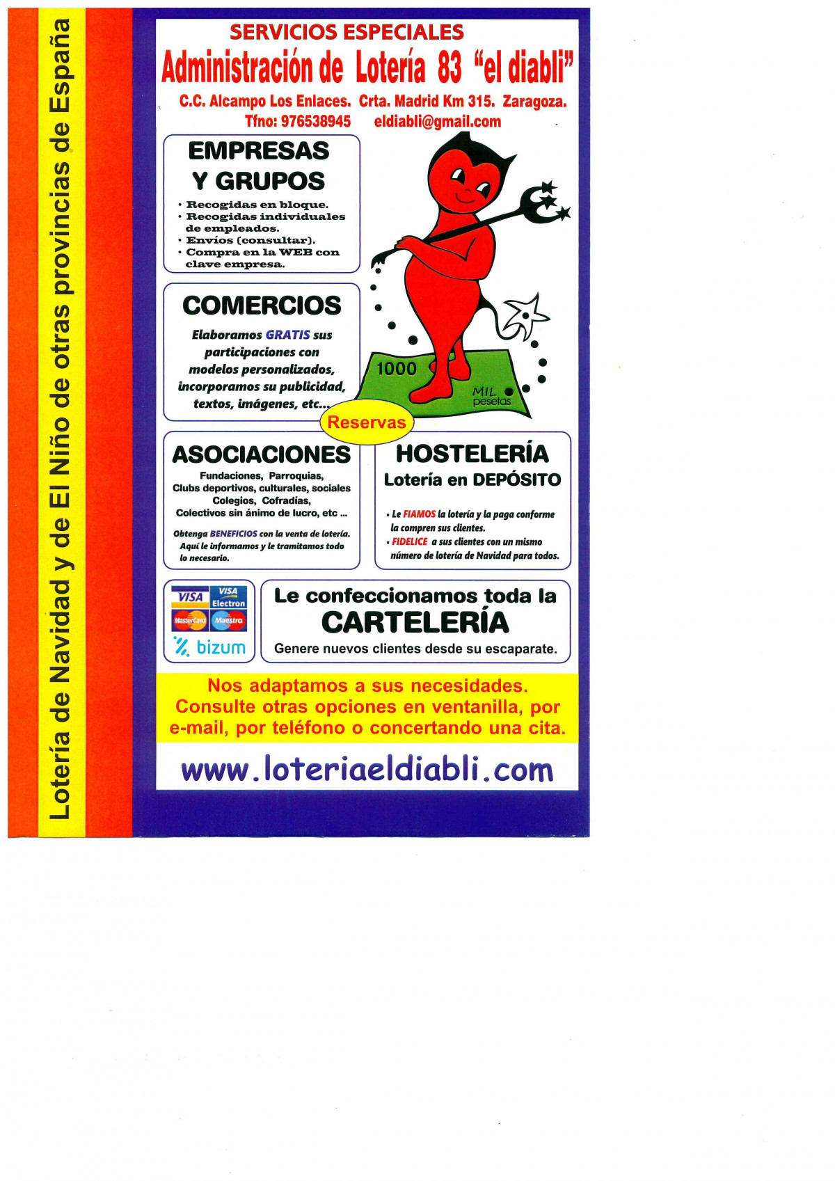    Imagen 1 para promocionar la tienda el diabli