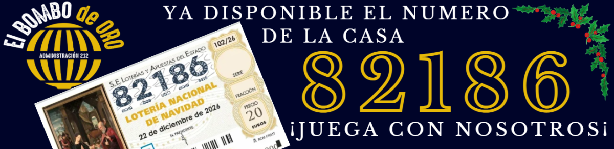  Ir a https://loteriabombodeoro.es/buscar?sorteo=2026102&numero=82186&quantity_number=,   Imagen 0 para promocionar la tienda EL BOMBO DE ORO